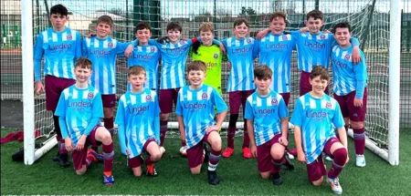 Warrington Junior Football Team Celebrates Mid-Season Win and New Kit Sponsorship