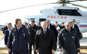 A drone attack on Putin's helicopter