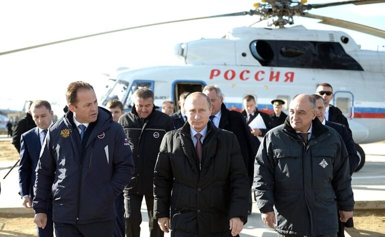A drone attack on Putin's helicopter
