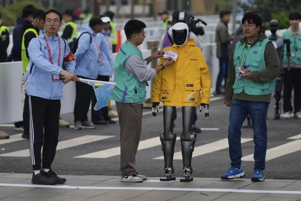 Humanoid Robots Marathon in Beijing: Historic Robotics Race Humanoid Robots Marathon