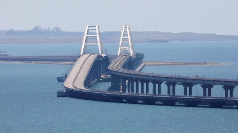 Ukraine Hits Key Crimea Bridge with Underwater Bombs