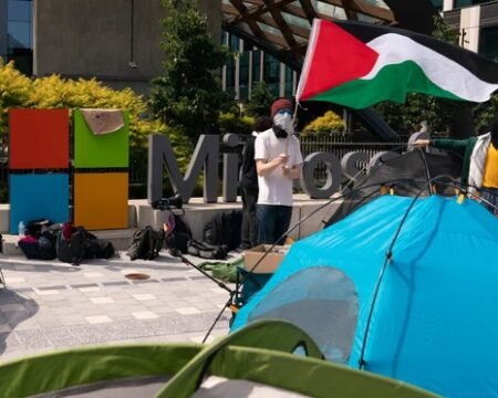 Microsoft employee Israel protest