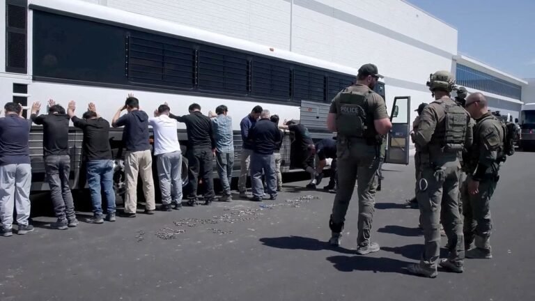 South Korean workers US immigration raid