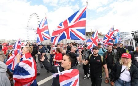 Tommy Robinson London protest