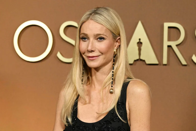 Gwyneth Paltrow Stuns in Colorful Halter Dress