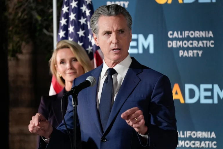 Newsom urges blue states to follow lead Newsom urges blue states to follow lead