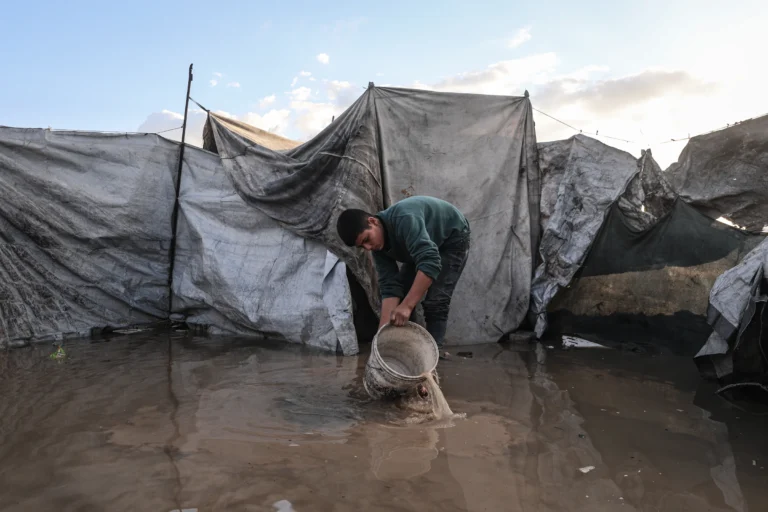 Gaza Winter Floods Displaced Palestinians