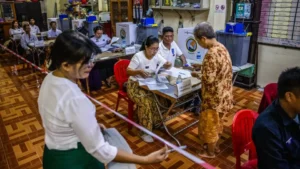 Myanmar Military Holds Controversial Election