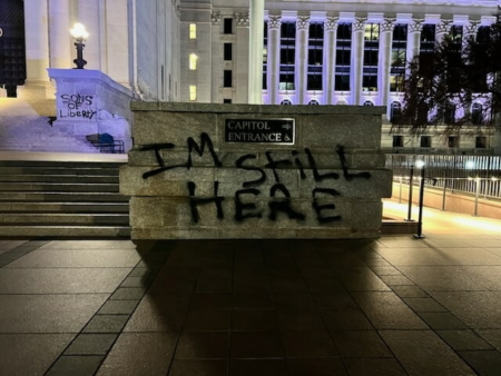 Oklahoma Capitol Vandalized with Graffiti Overnight