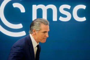 Newsom Says Trump Policies Unite European Bloc
