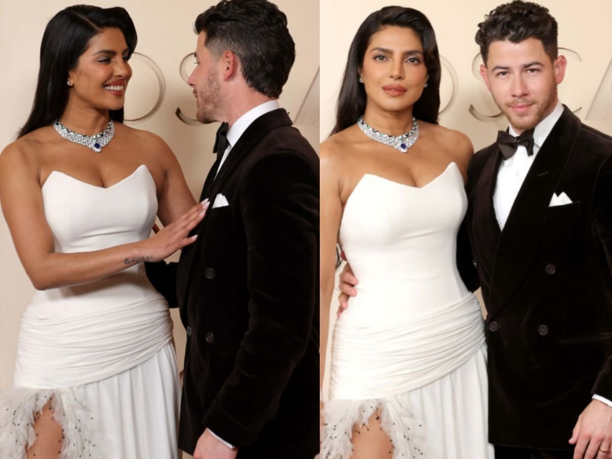 Priyanka Chopra Turns Heads in Strapless High-Slit Gown at 2026 Oscars Priyanka Chopra Turns Heads in Strapless High-Slit Gown at 2026 Oscars