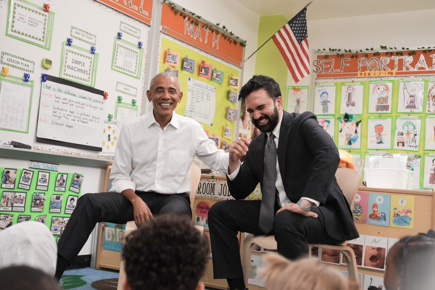 Obama Mamdani childcare visit New York event 2026